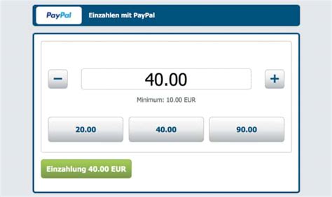 PayPal Sportwetten 2024 » PayPal Einzahlung zum .